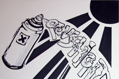 Ozonschicht-Graffiti