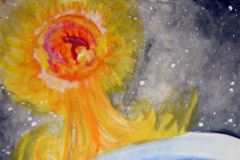 Ozonschicht-Wasserfarbe