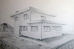 Praktikumsplatz - Holzhaus